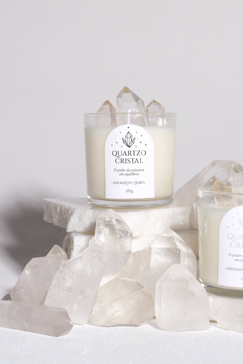 Vela Quartzo Cristal 170g