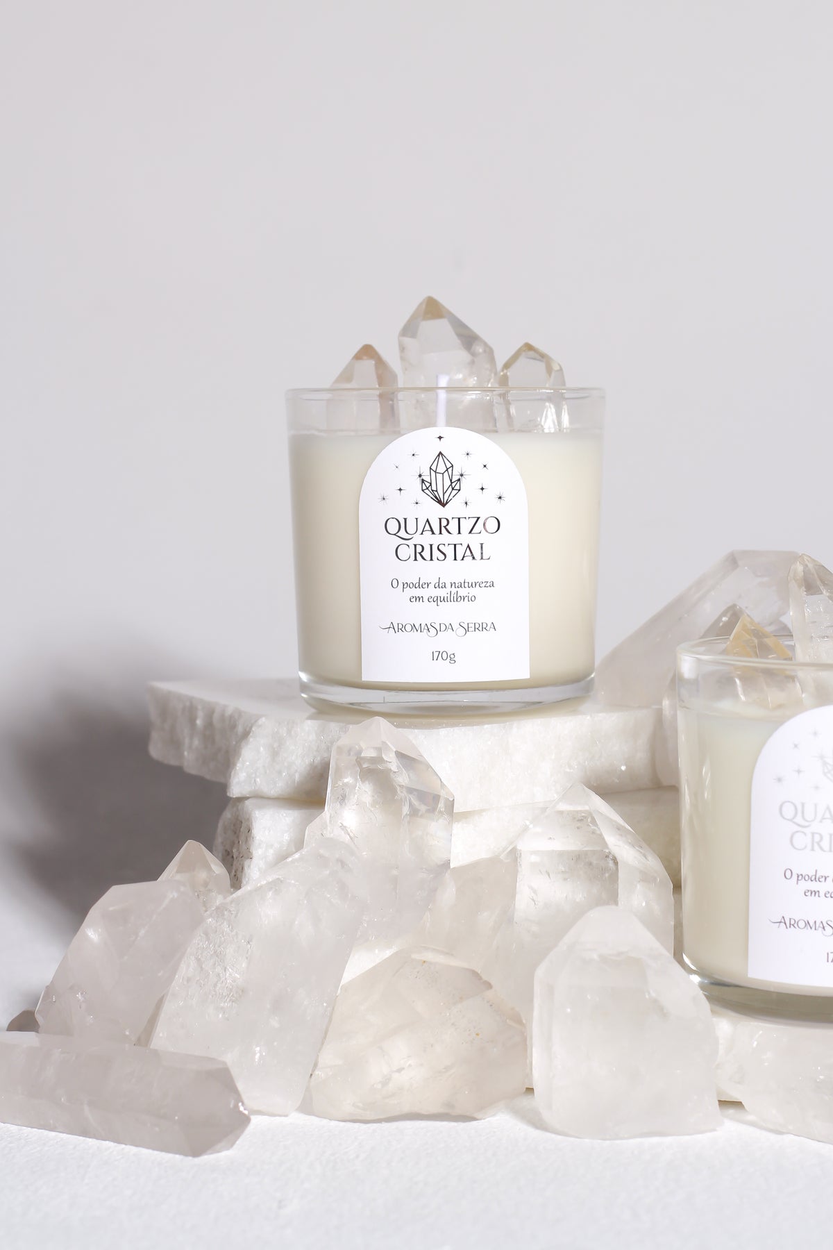 Vela Quartzo Cristal 170g