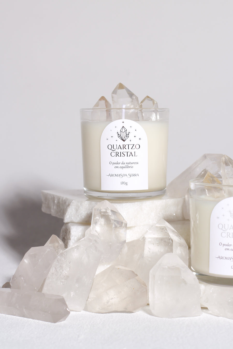 Vela Quartzo Cristal