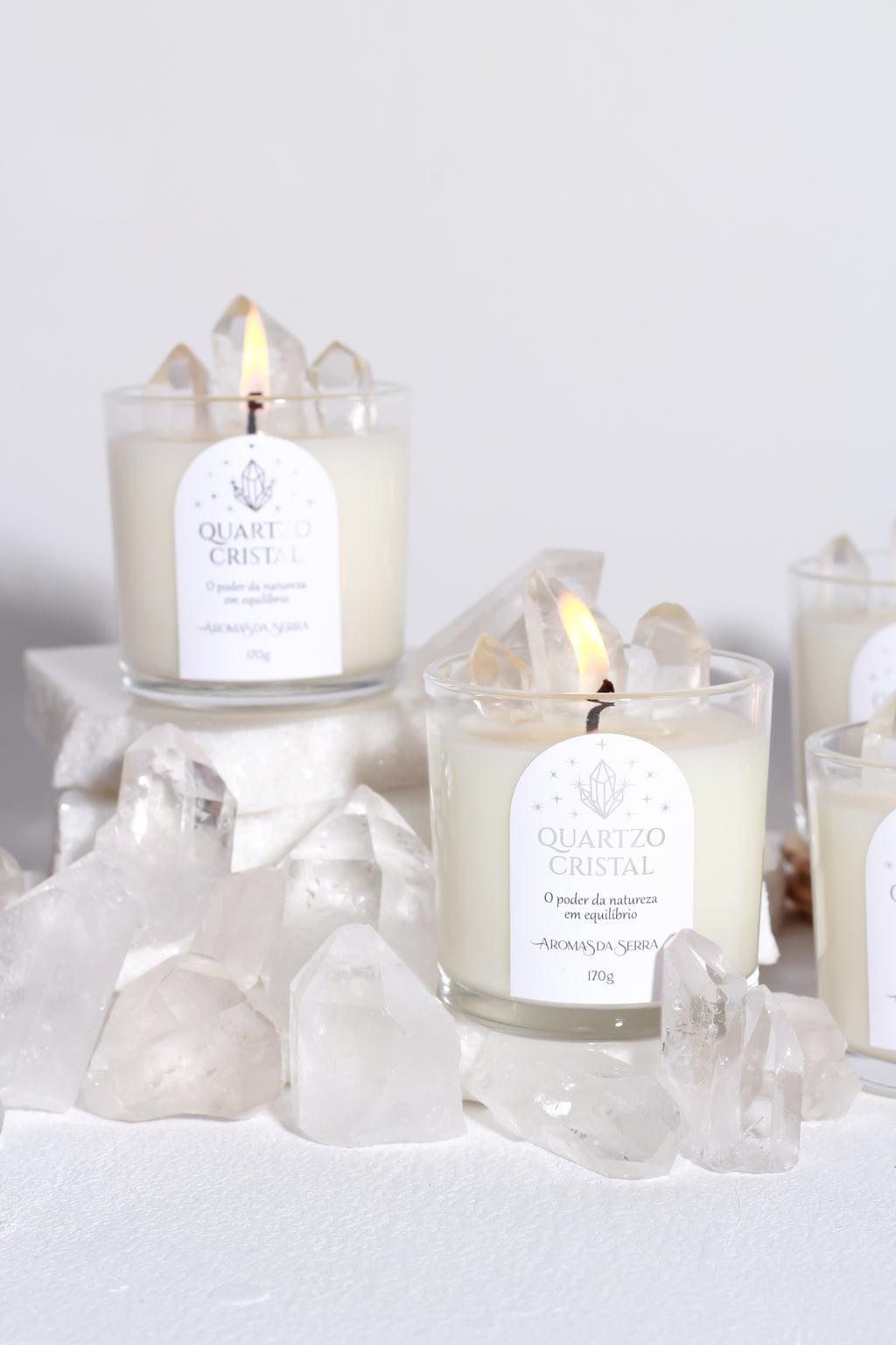 Vela Quartzo Cristal 170g