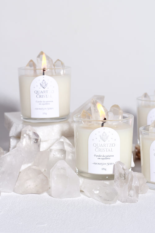 Vela Quartzo Cristal
